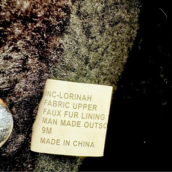 NWOT INC International Concepts Lorinah Women Round Toe Canvas/Fur Duck Boots - Picture 11 of 11